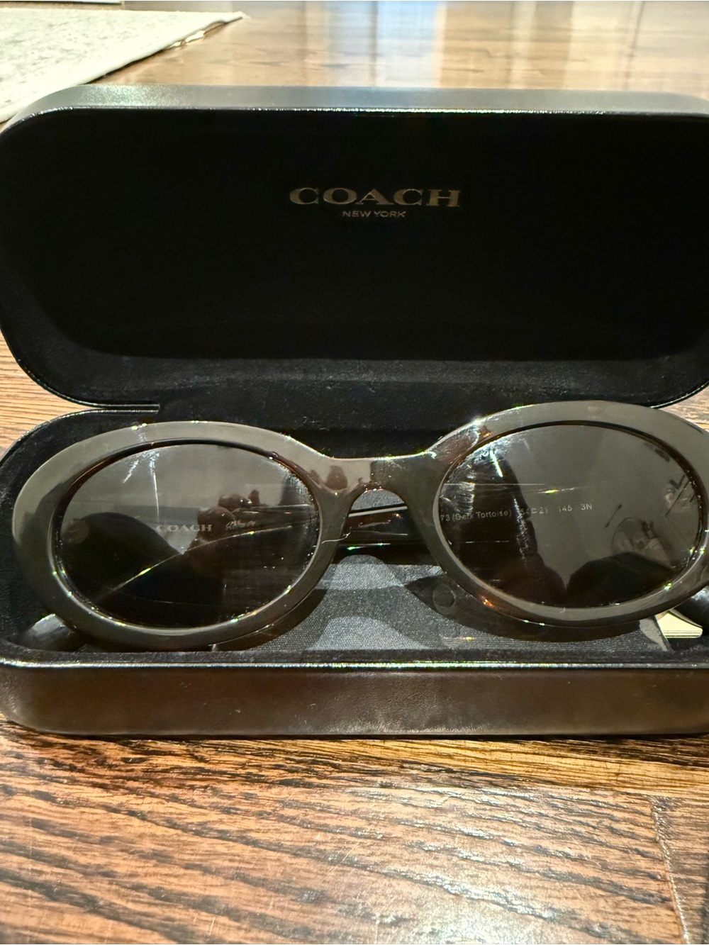 Brand new! Coach women’s Oval Tortoiseshell Sunglasses in Brown and Black